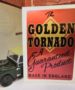 Golden Tornado Foot Pump Label Decal