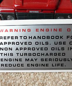 Land Rover Defender 110 19J 200TDi Radiator Decal Label Badge Oil Turbo MUC8975